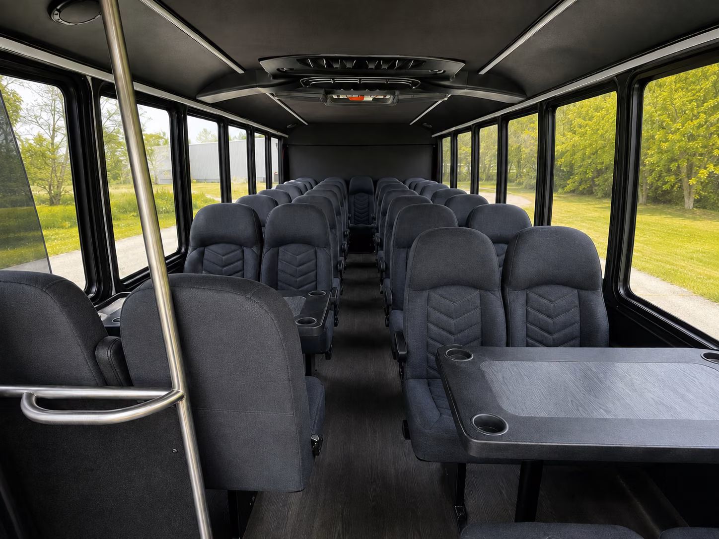 billings 15 passenger minibus interior