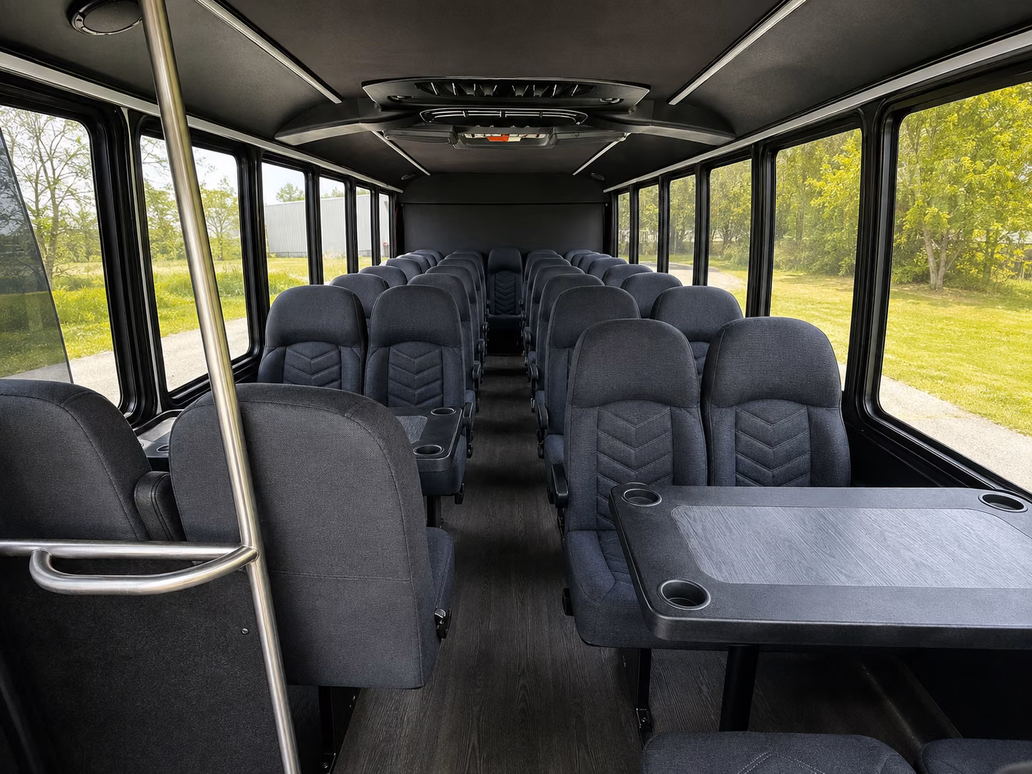 billings 20 passenger minibus inside