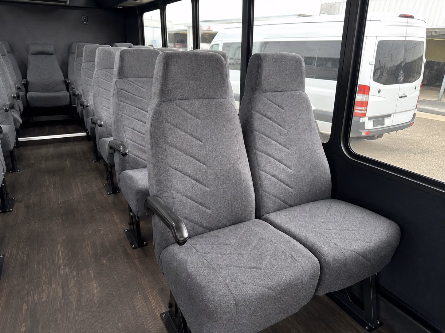 billings 20 passenger minibus interior