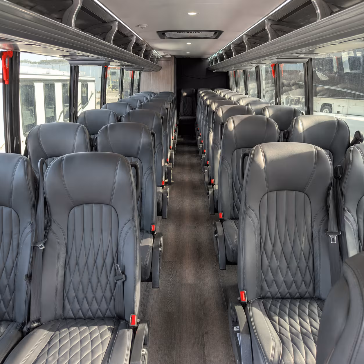 billings 25 passenger minibus interior