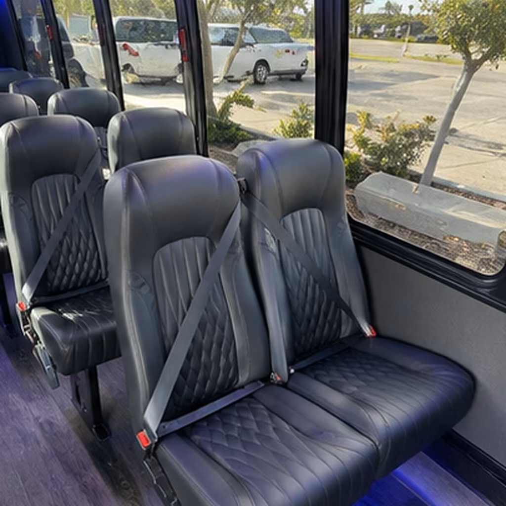 billings 35 passenger minibus inside