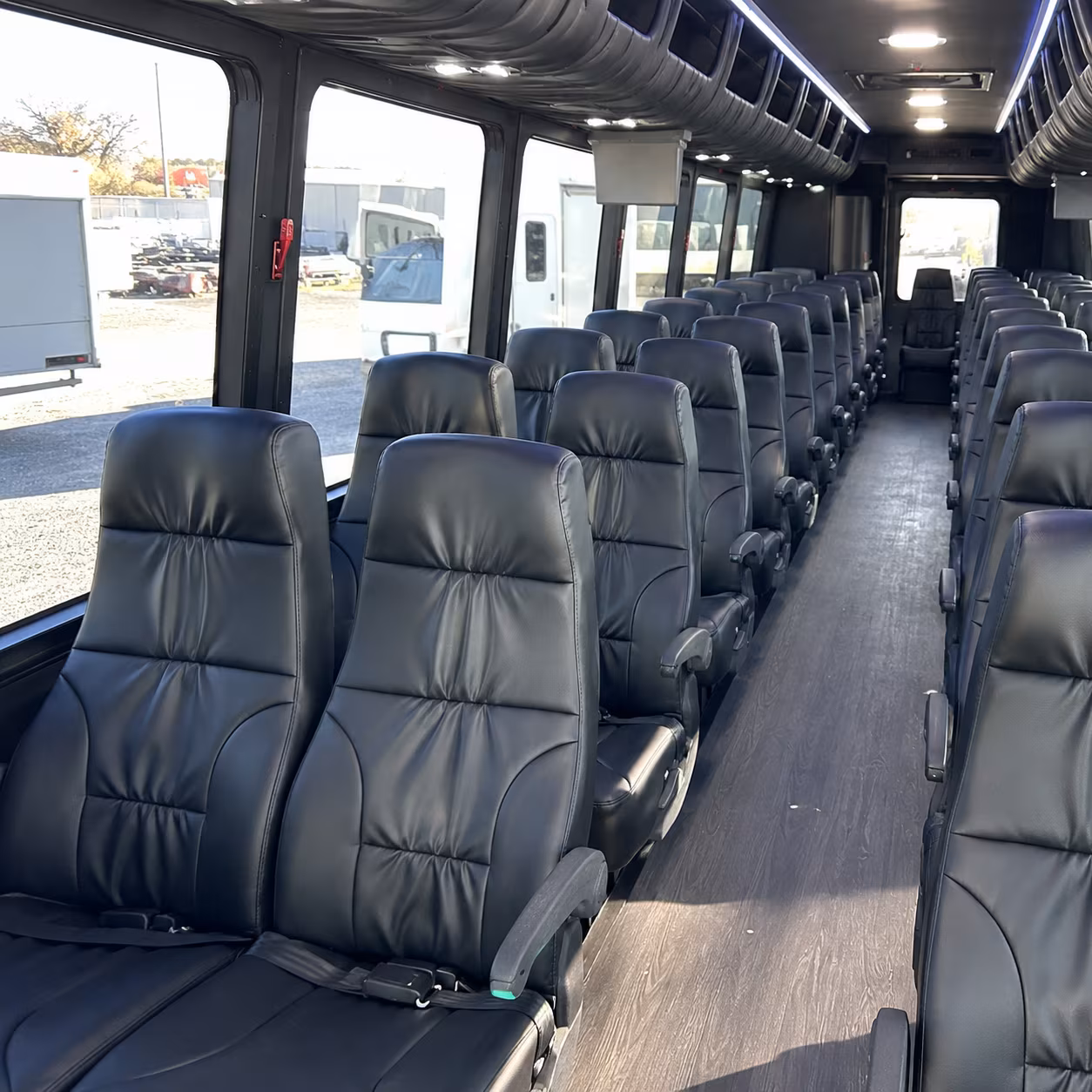 billings 35 passenger minibus interior