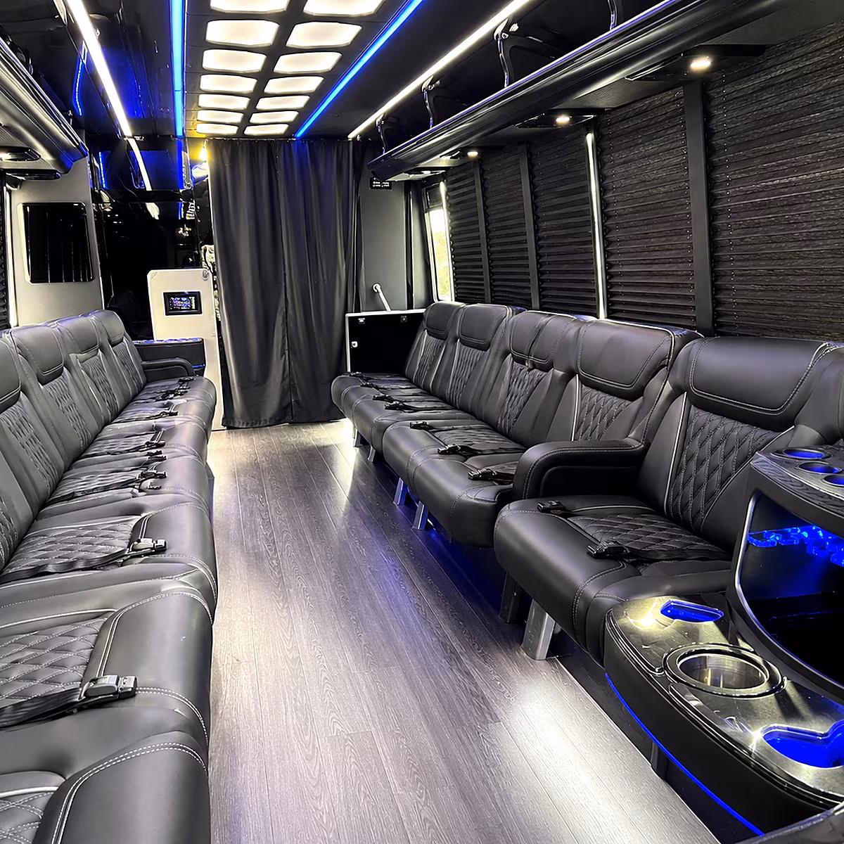 billings party bus rental interior