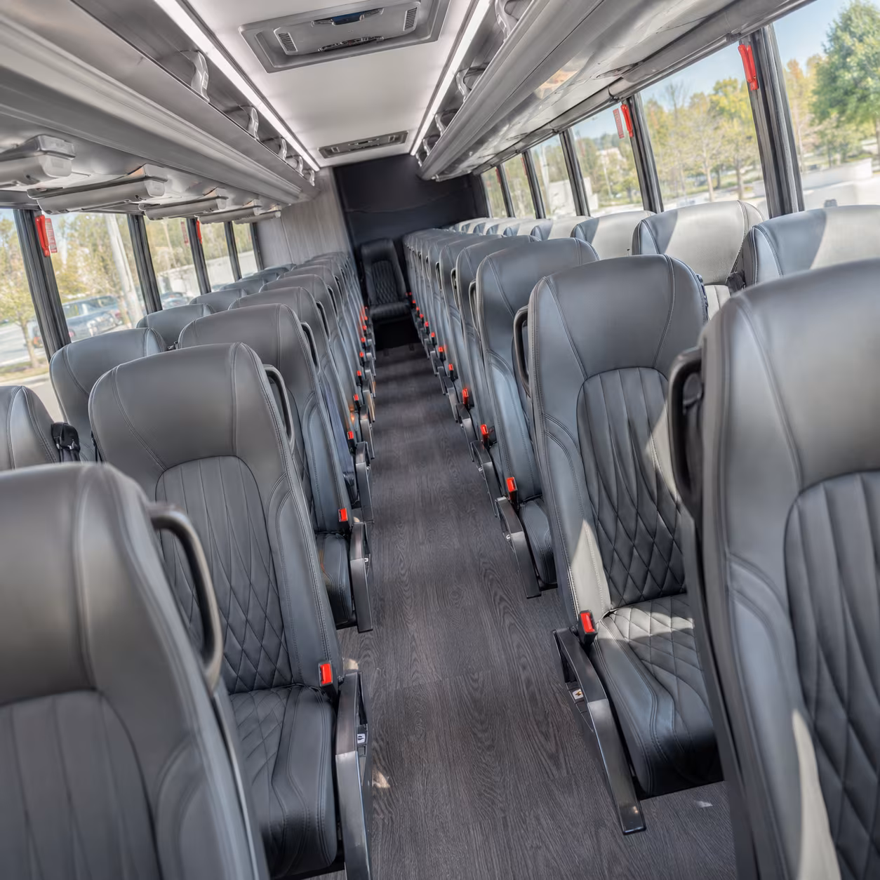 bridal party minibuses for getting ready and photo stops in billings